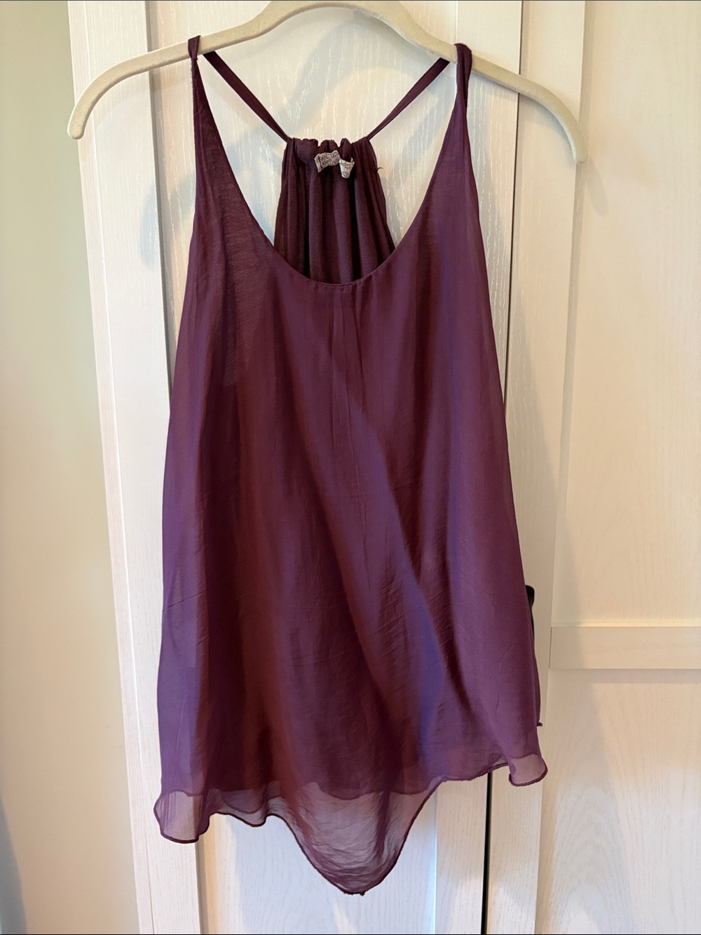Women’s Purple/Plum Sleeveless Halter Tank Top Size S